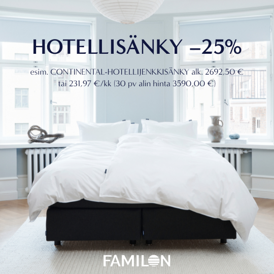 Vietä miniloma ja testaa Familon-sänkyä Sokos Hotellissa.